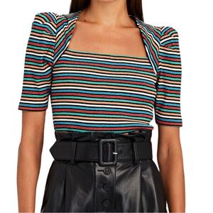 Derek Lam Striped Multicolor Women's Top NWT
